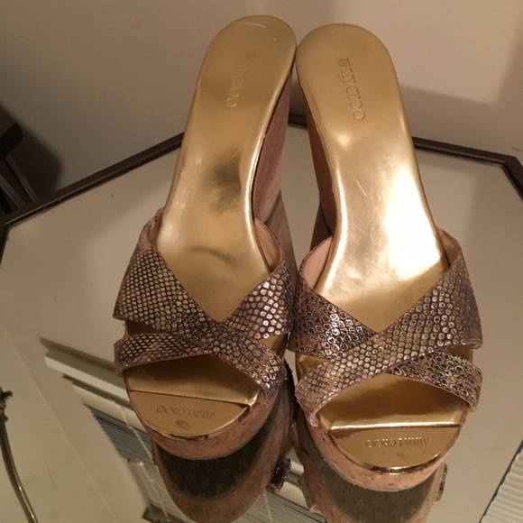 Jimmy Choo Shoes - Jimmy Choo wedge sandals - size 10